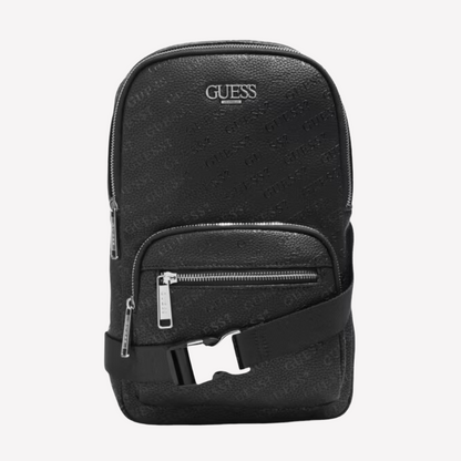 Guess Ezra Logo Sling Bag - Black