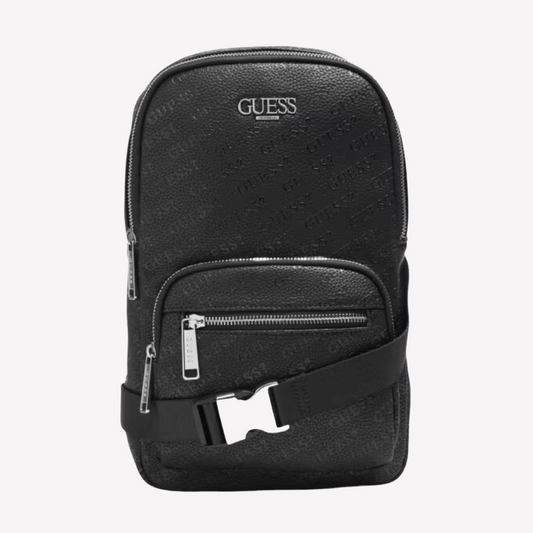 Guess Ezra Logo Sling Bag - Black