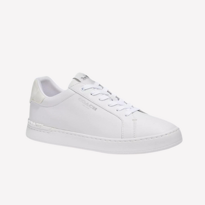 COACH Men's Clip Low Top Sneaker - Optic White