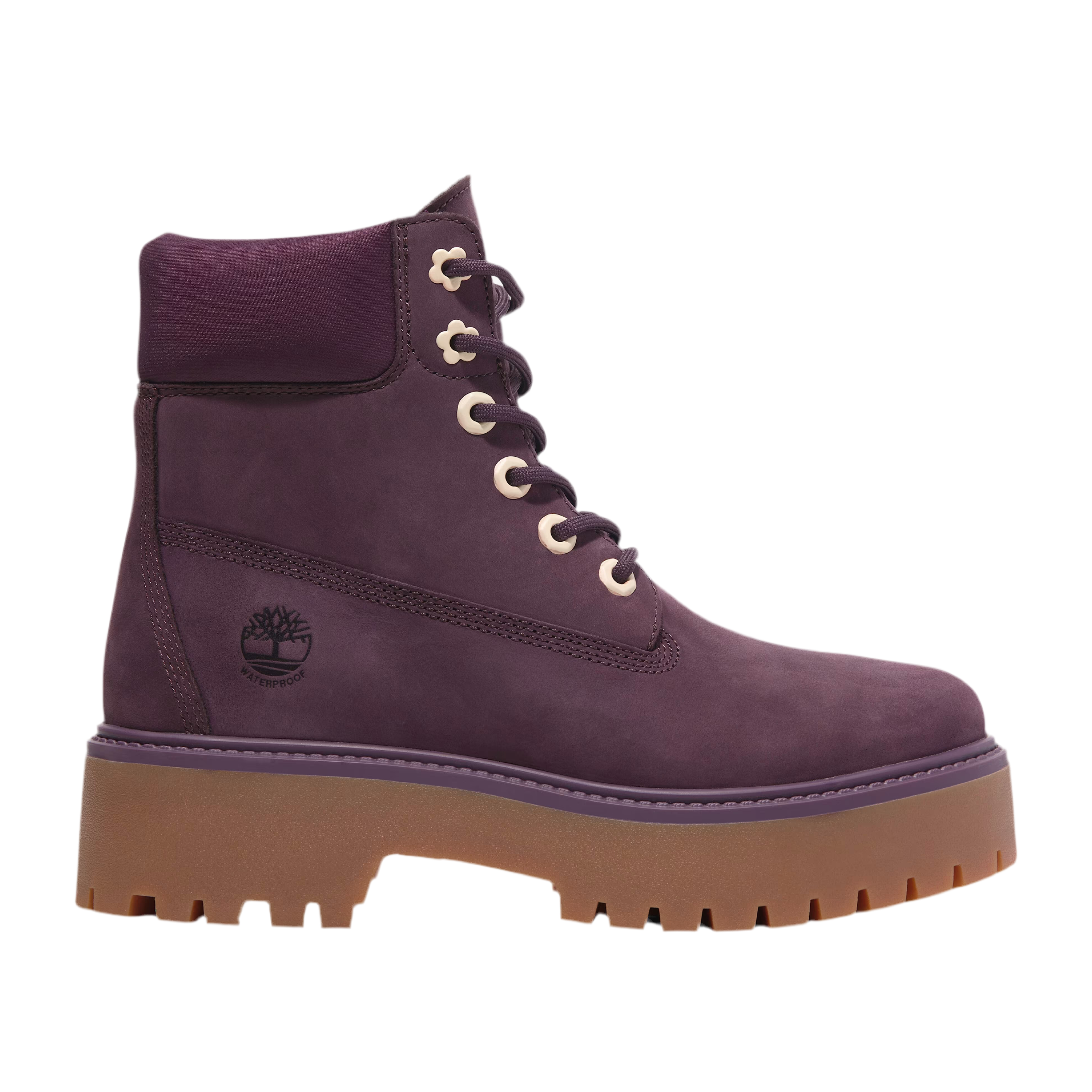 Timberland Women Stone Street Waterproof Platform - Dark Purple