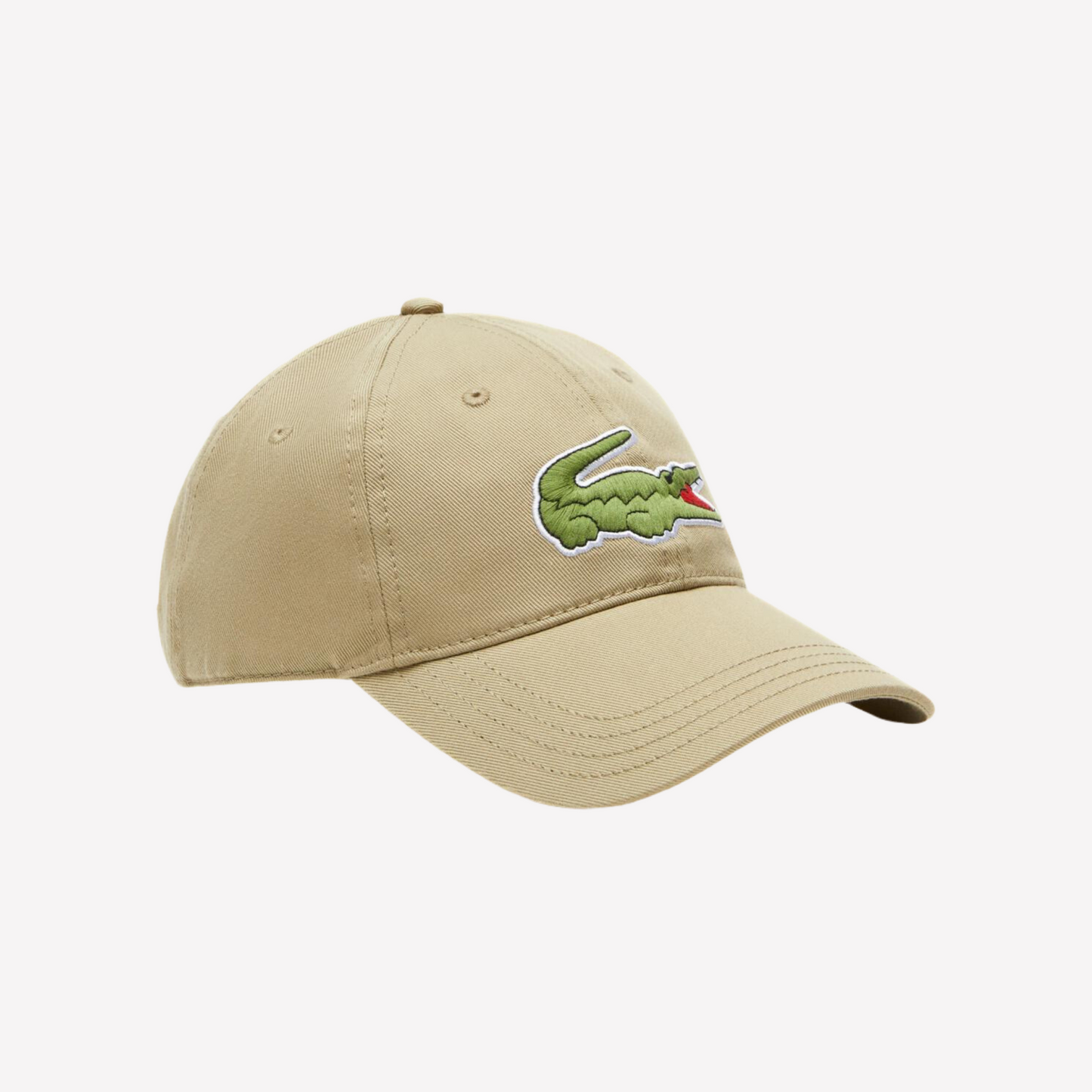 Lacoste Unisex Adjustable Organic Cotton Twill Cap - Beige