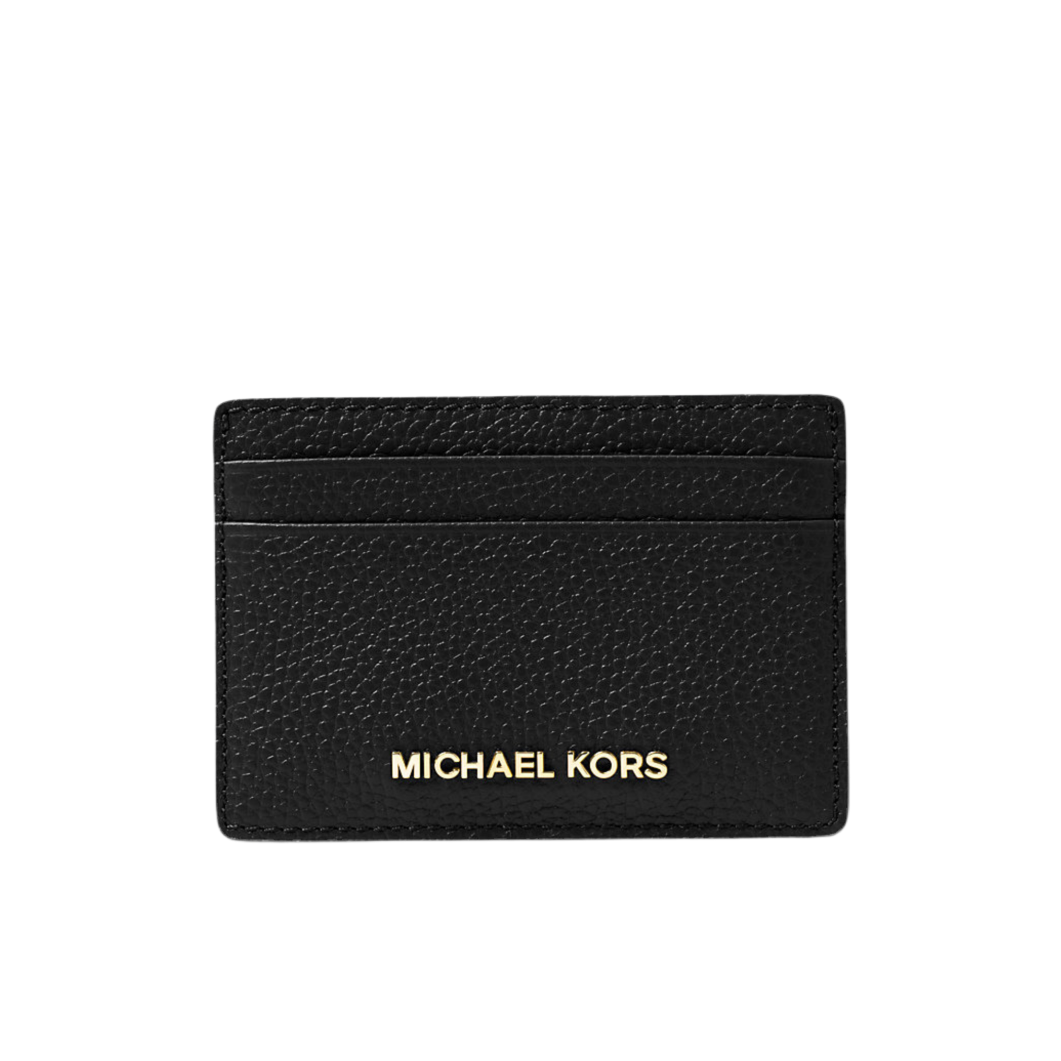 Michael Kors Pebbled Leather Card Case - Black