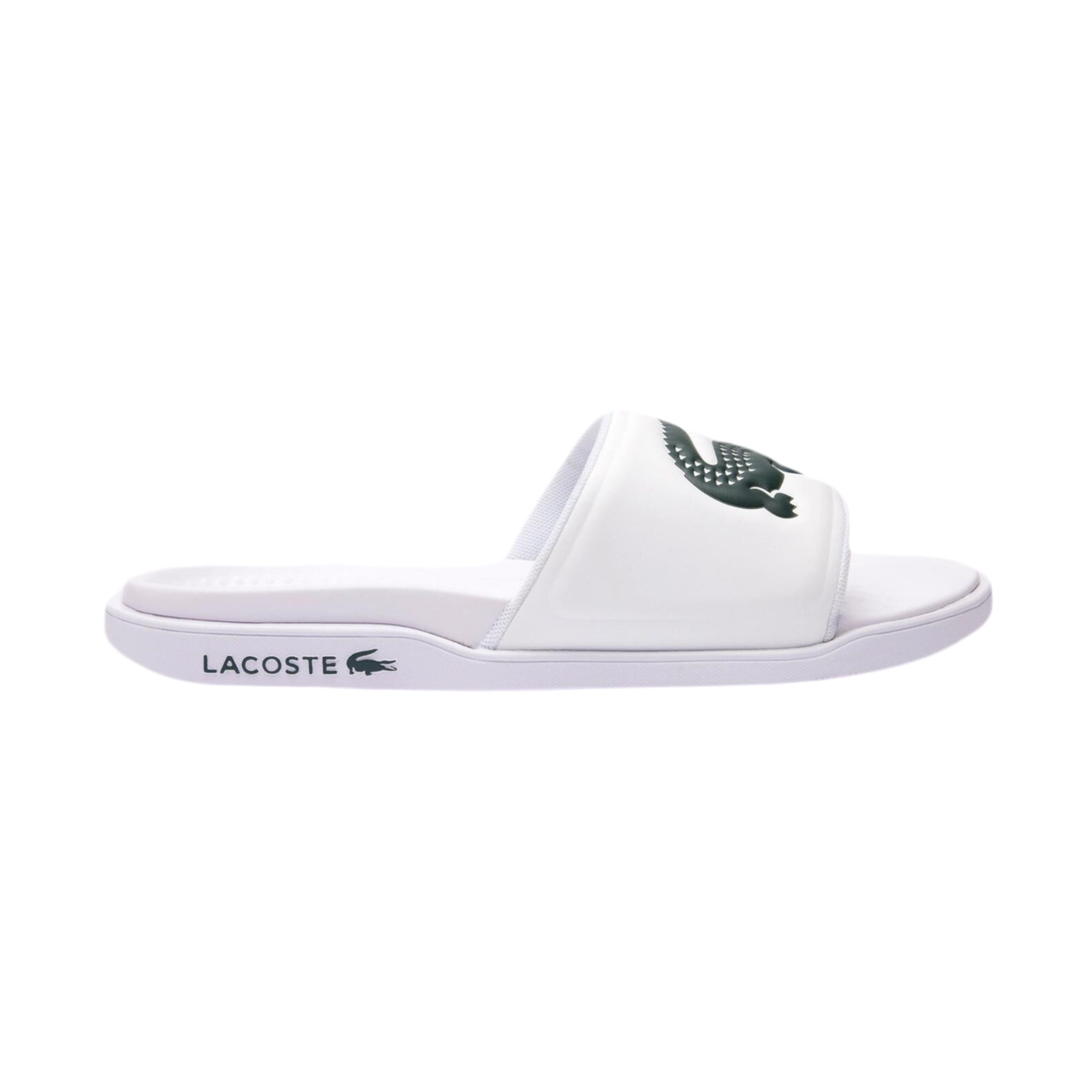 Lacoste Men Croco Dualiste Slides - White