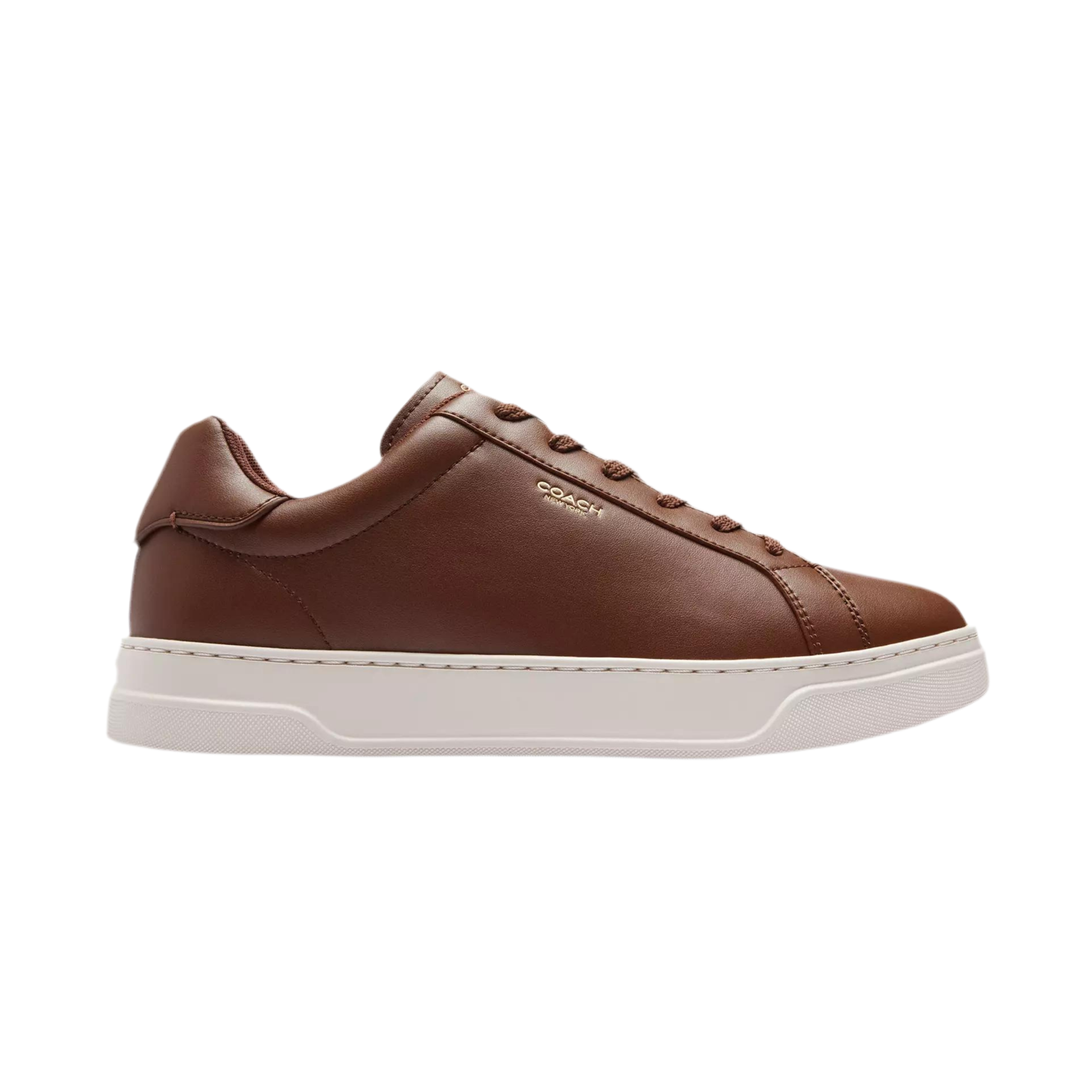 COACH Men's High Line Sneaker - Dark Saddle