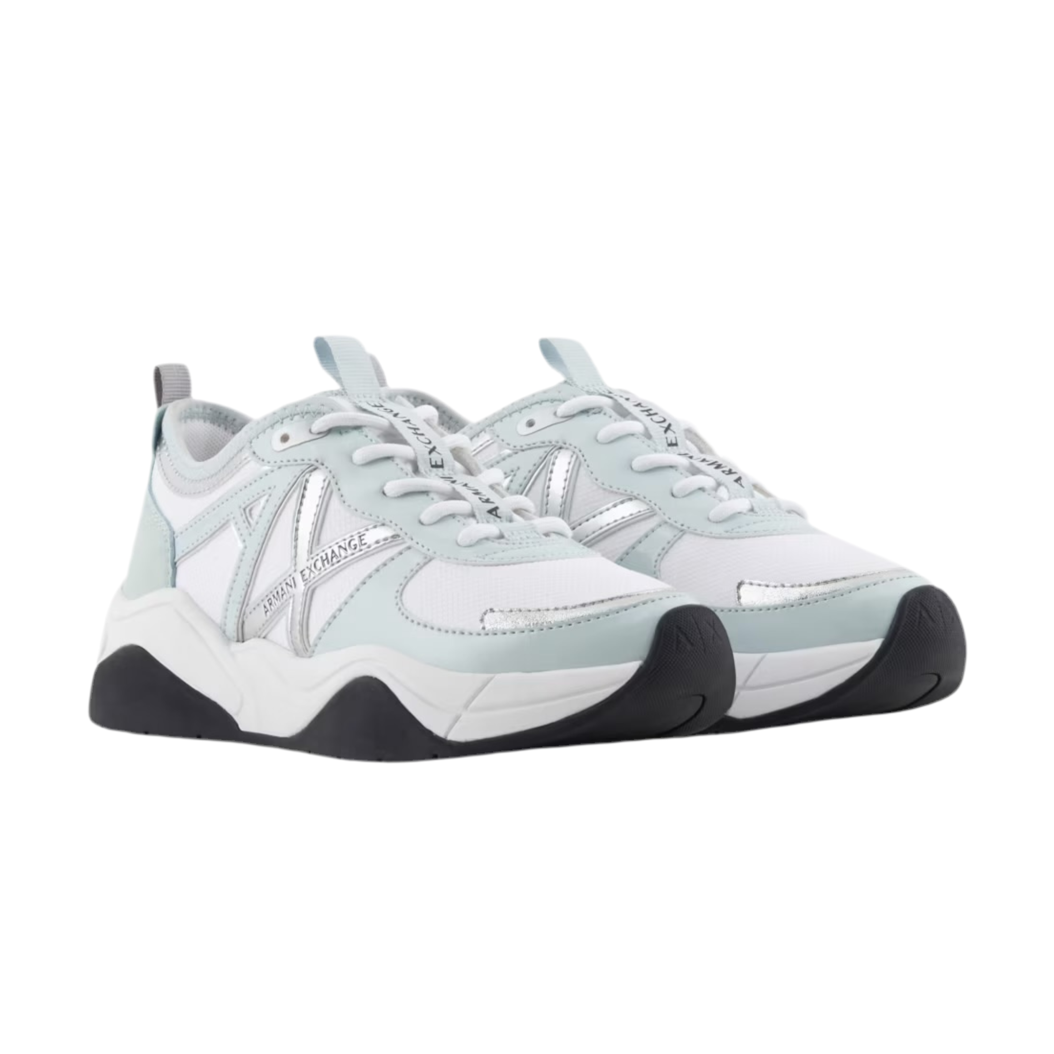 Armani Exchange Women's Chunky Sneaker - Light blue