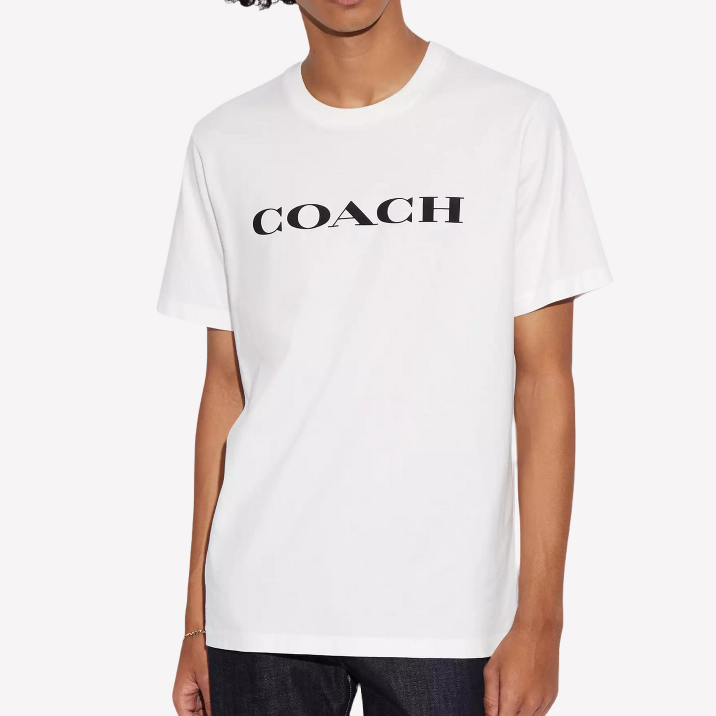 COACH Men Essential T Shirt In Organic Cotton - Bright White