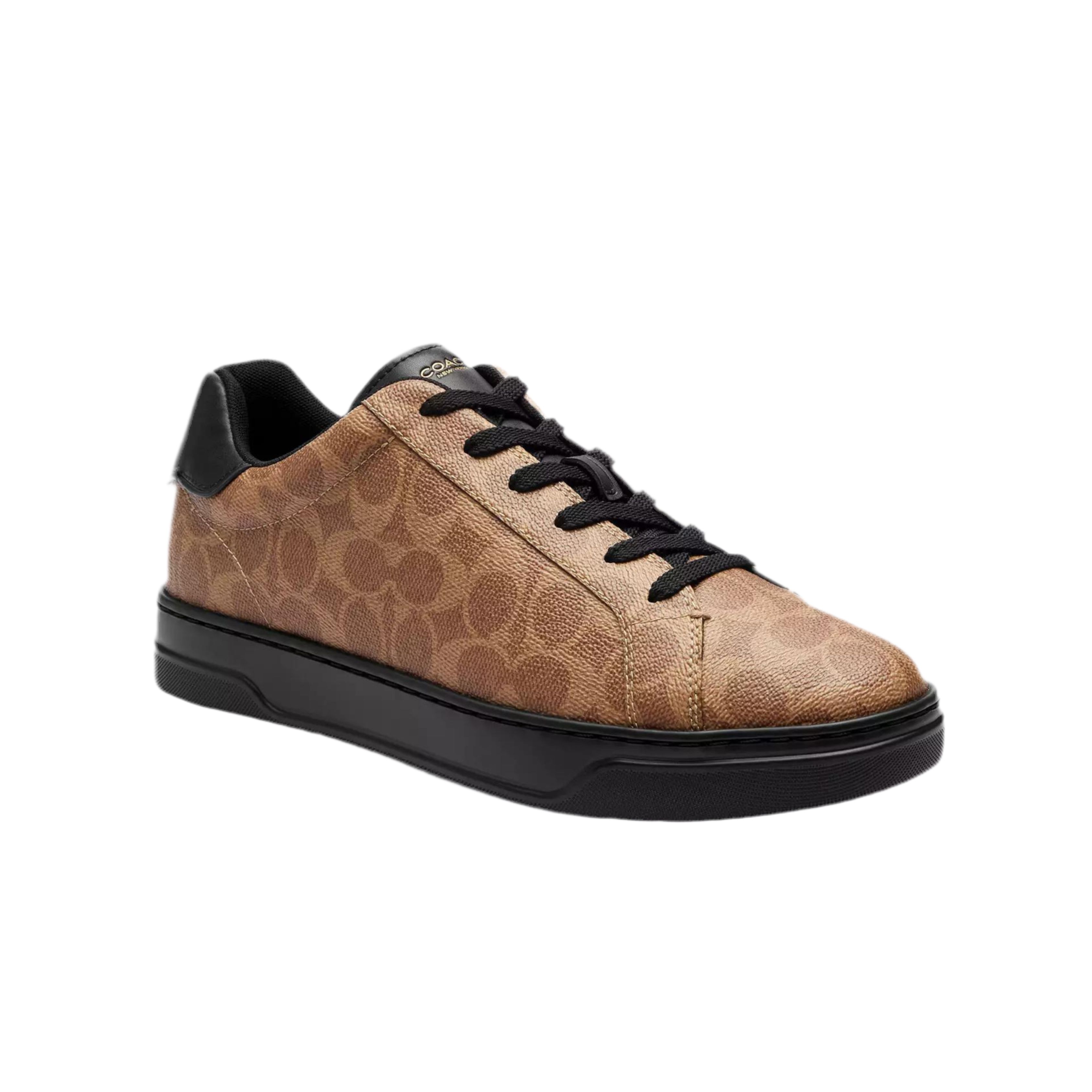 COACH Men's High Line Sneaker - Khaki Black