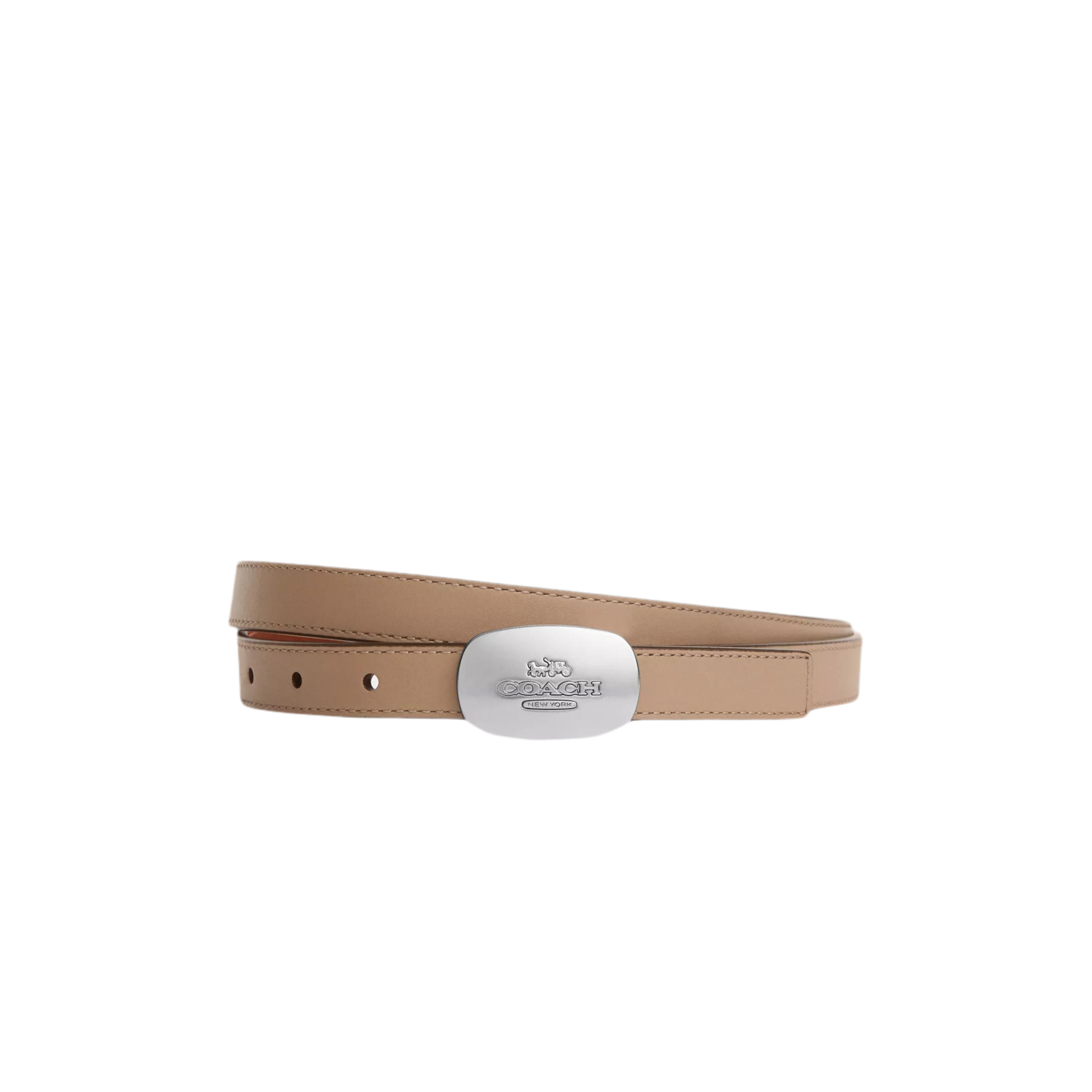 COACH Eliza Reversible Belt 18 Mm - Taupe Redwood
