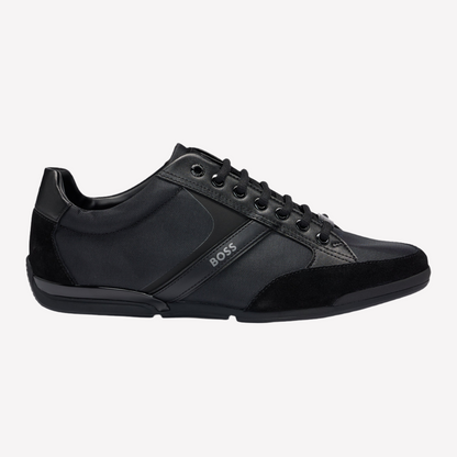 Hugo Boss Men Saturn Mixed Trainers - Black