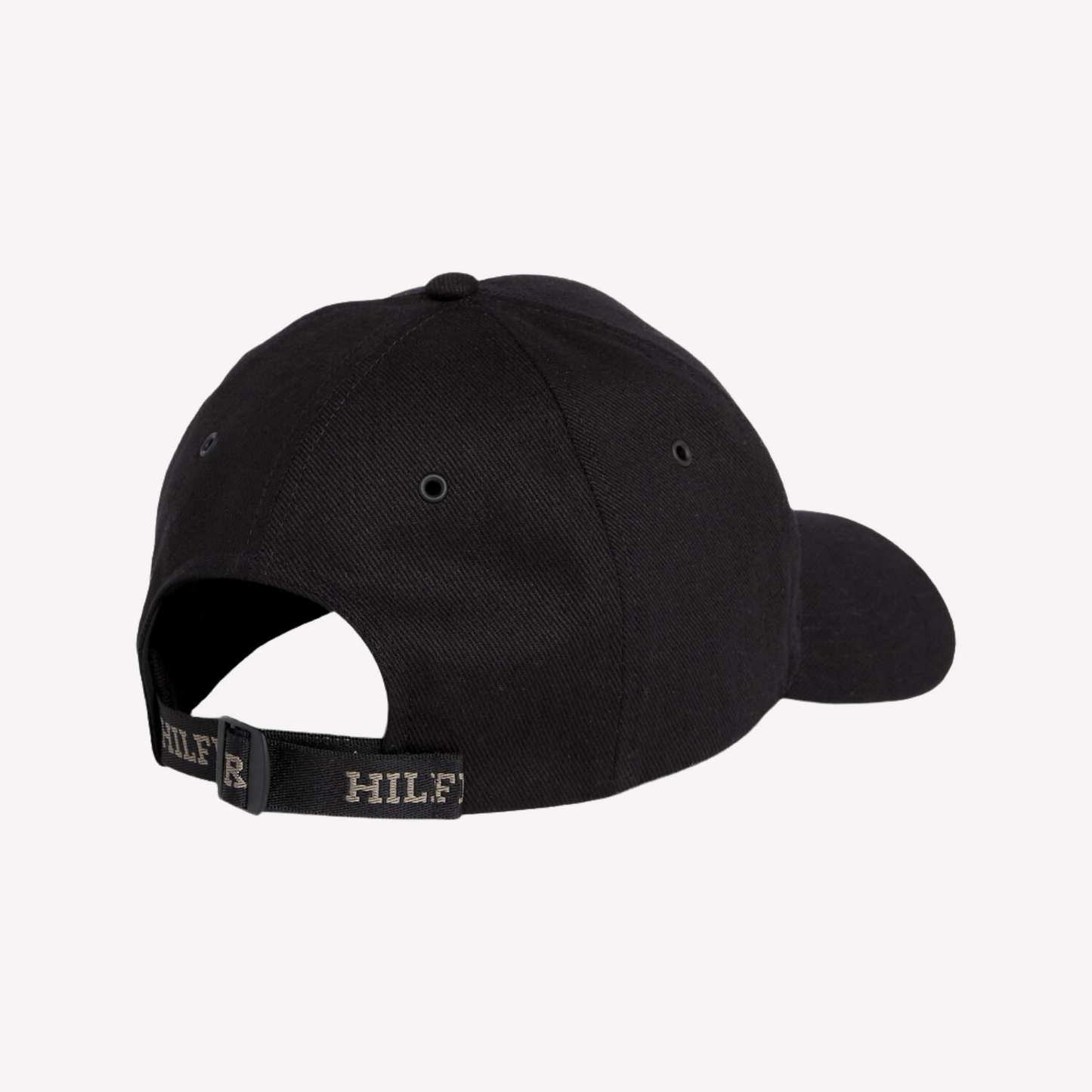 Tommy Hilfiger Men Embroidered TH Logo Twill Cap - Black