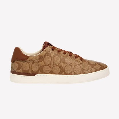 COACH Men's Clip Low Top Sneaker - Khaki