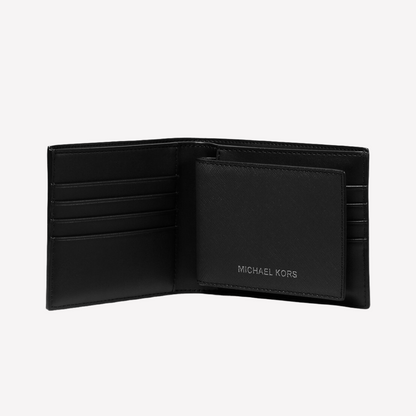 Michael Kors Harrison Saffiano Leather Wallet - Black