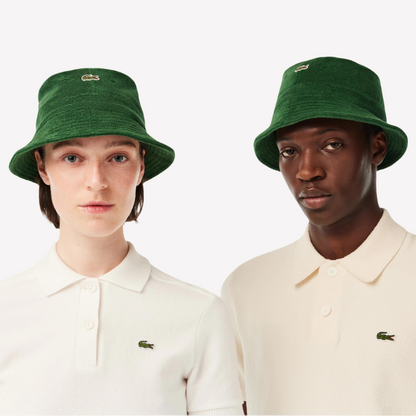 Lacoste Unisex Terry Bucket Hat - Green