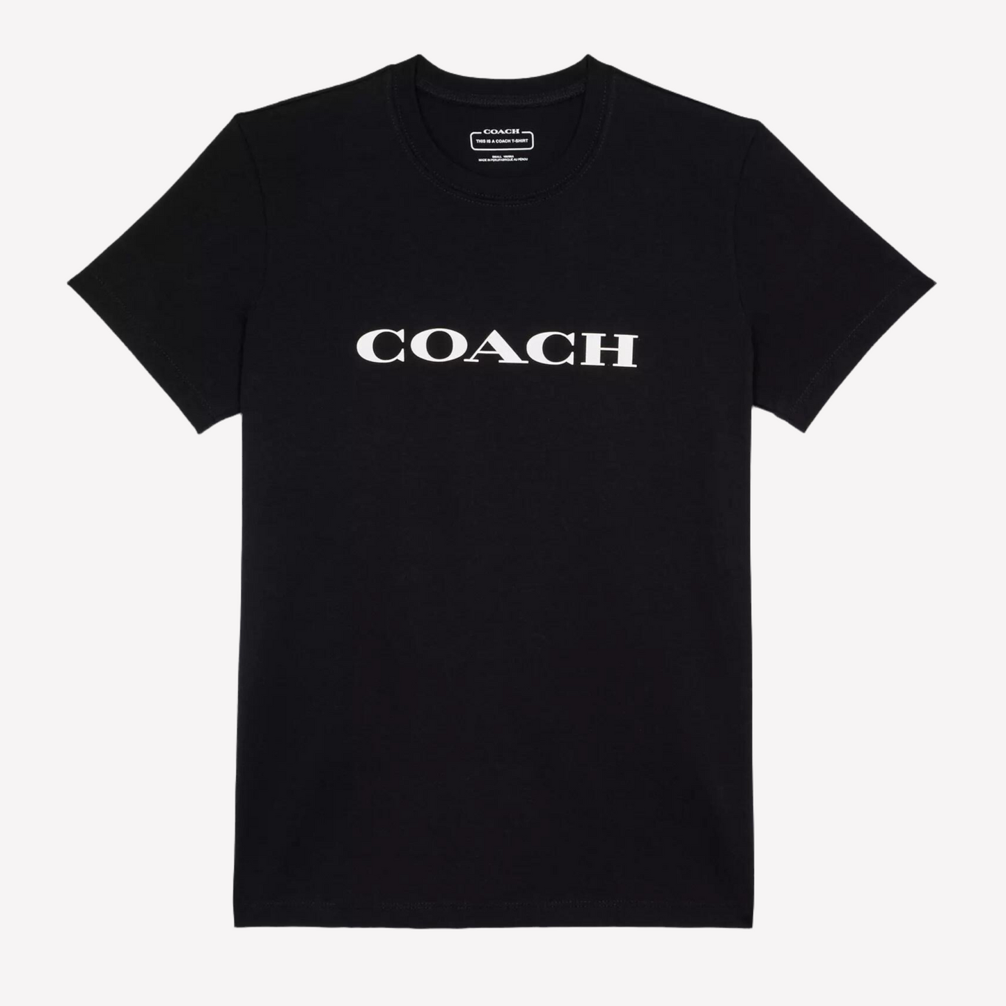 COACH Women Essential T Shirt In Organic Cotton -  Black