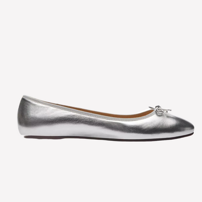 COACH Women's Abigail Flat - Silver