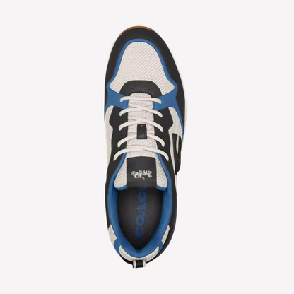 COACH Men's Strider Sneaker - Sky Blue Leather