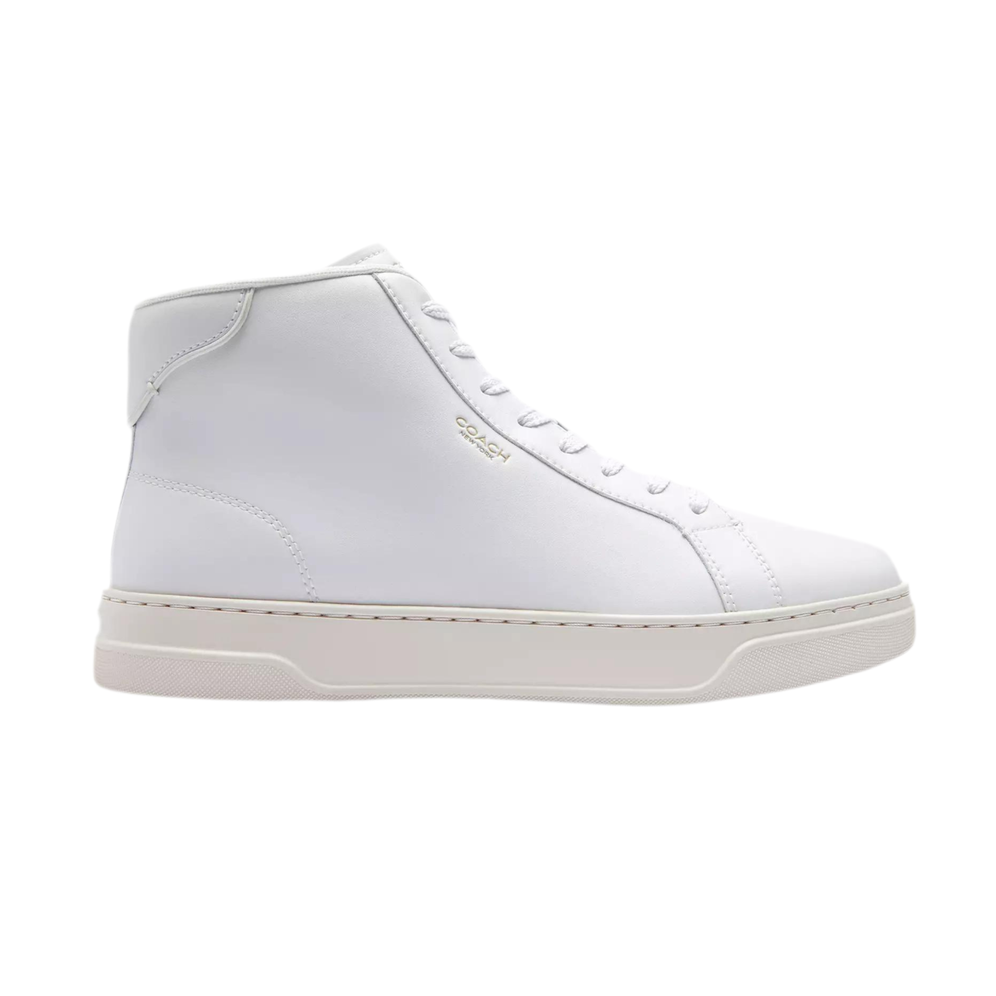 COACH Men's High Line High Top Sneaker - Optic White