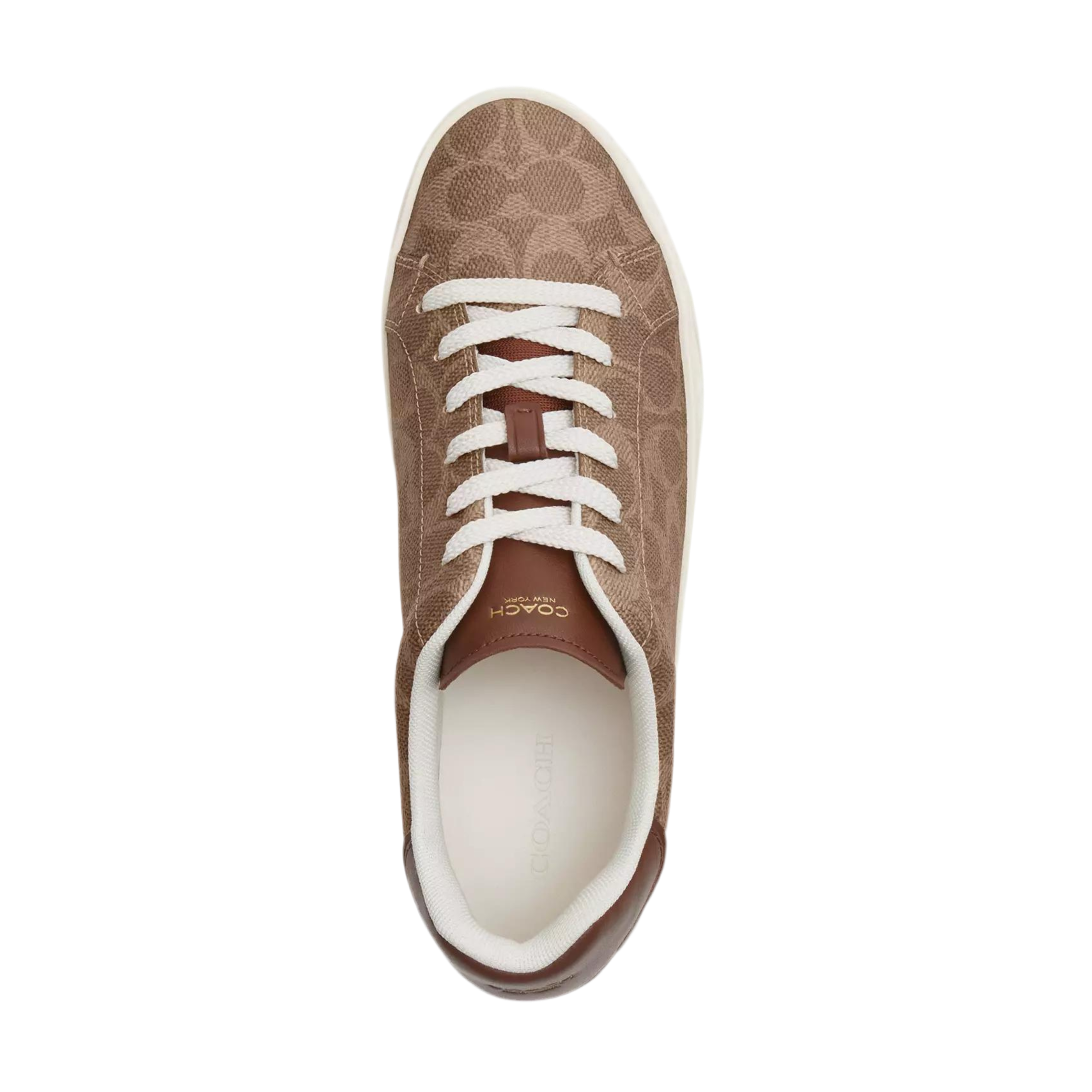 COACH Women's High Line Sneaker - Brown Khaki