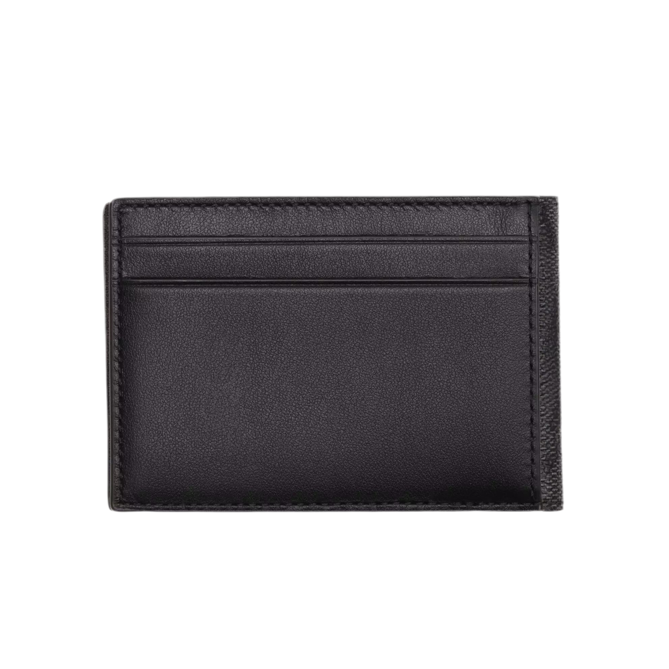 COACH Compact Bifold Wallet in Canvas - Black