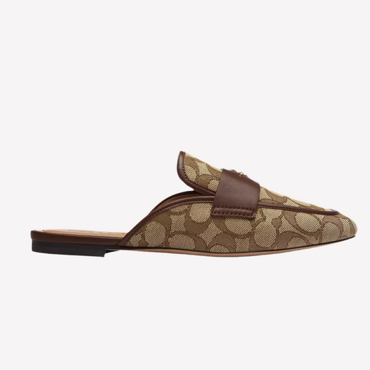 COACH Women's Samie Slide - Dark Saddle