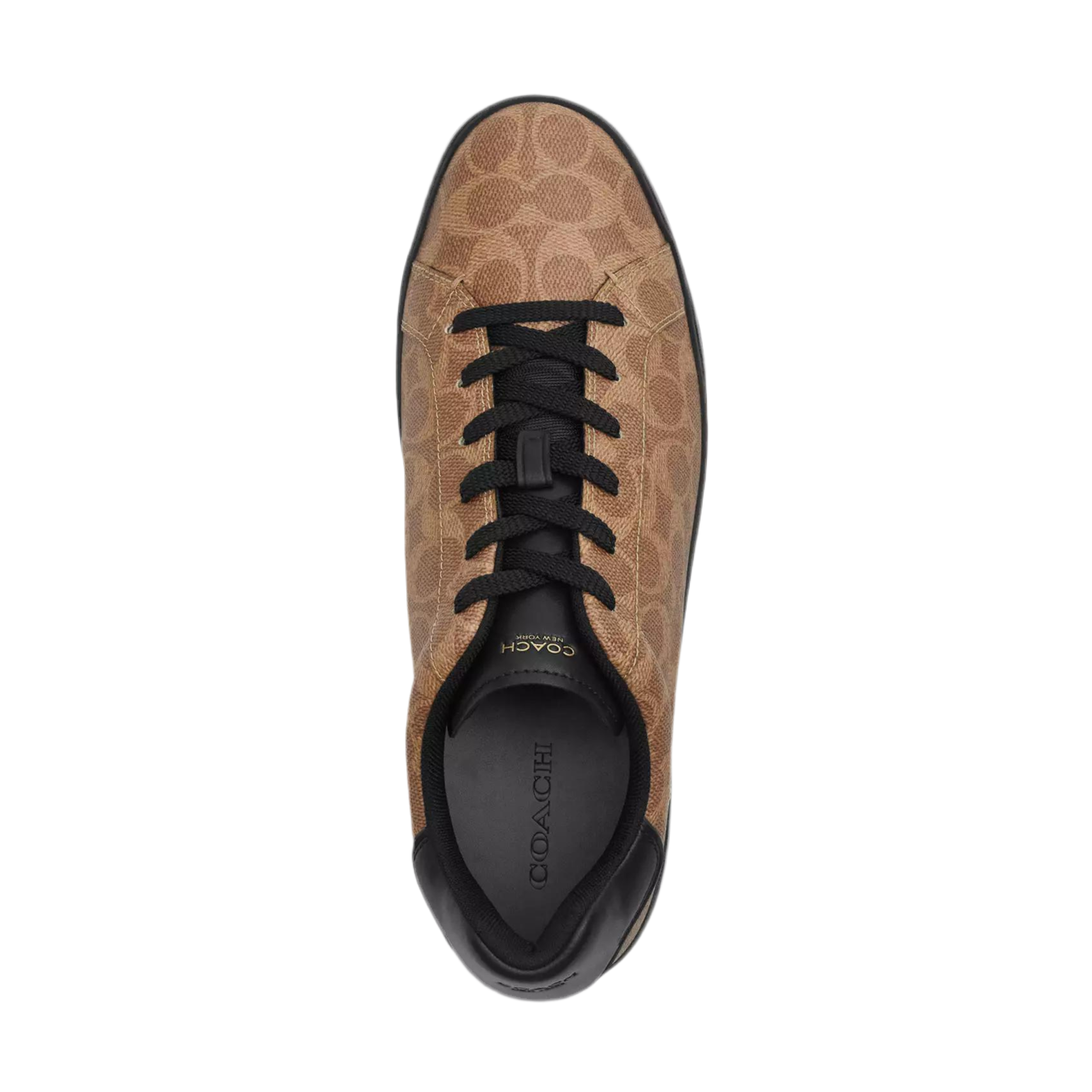 COACH Men's High Line Sneaker - Khaki Black