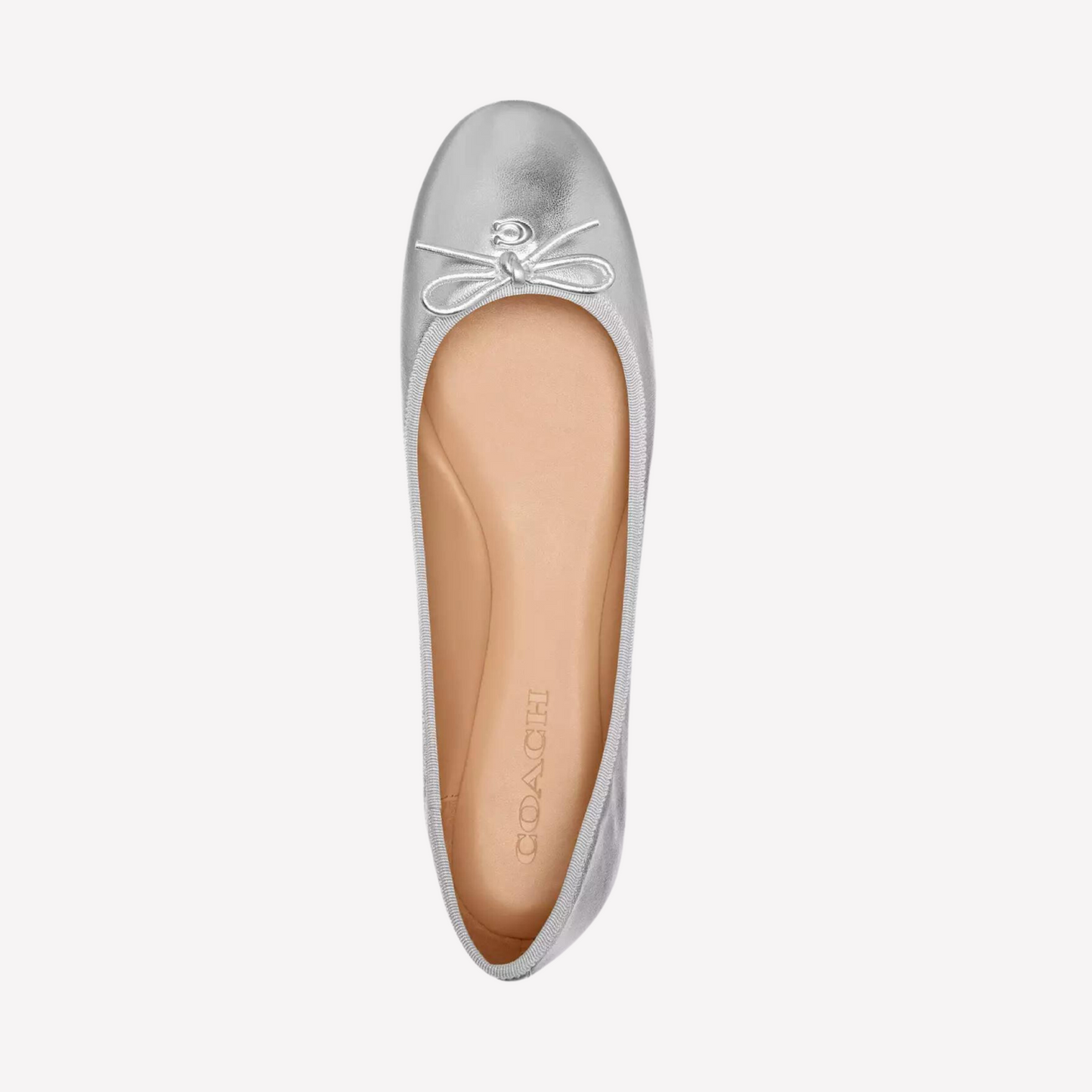 COACH Women's Abigail Flat - Silver