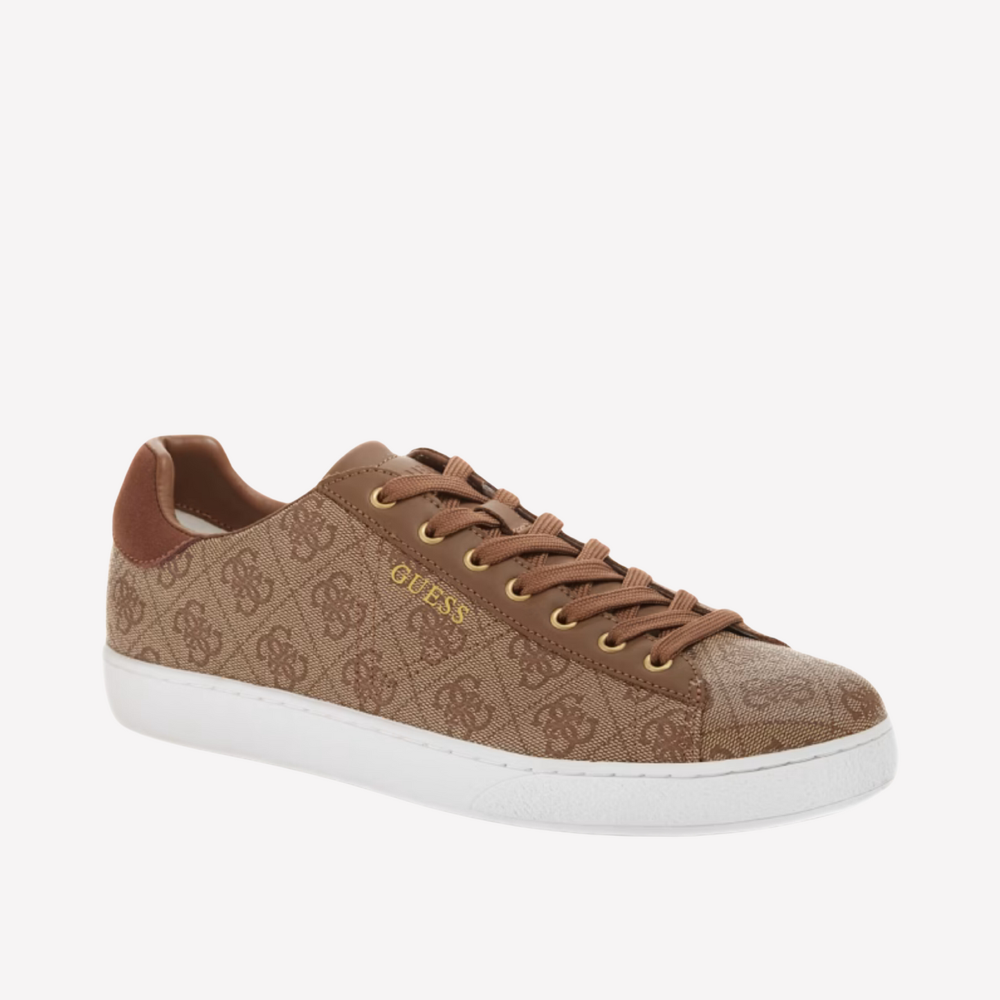 Guess Men Nola Quattro G Low-Top Sneakers - Brown