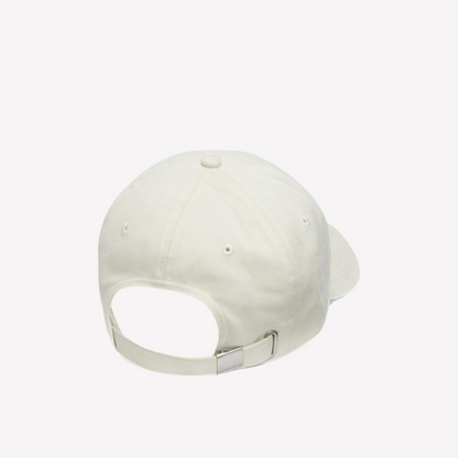 Calvin Klein Unisex Brushed Cotton Twill Logo Baseball Cap -  Bone White