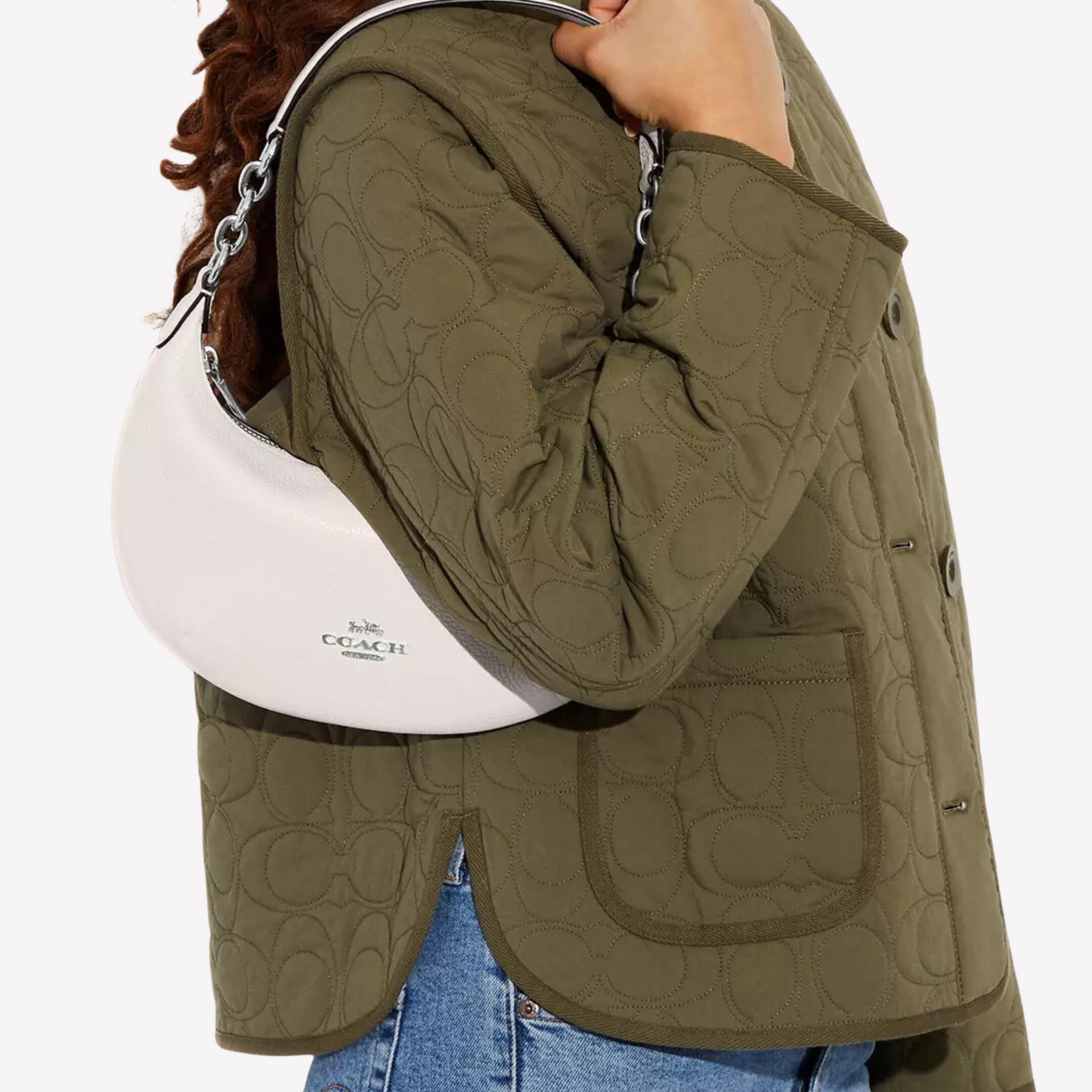 COACH Payton Hobo Crossbody - Chalk