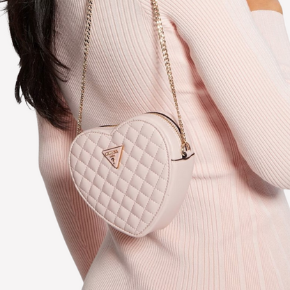 Guess Rainee Heart Crossbody - Pink